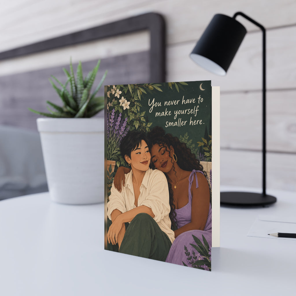 Greeting card in a setting: Greeting Card