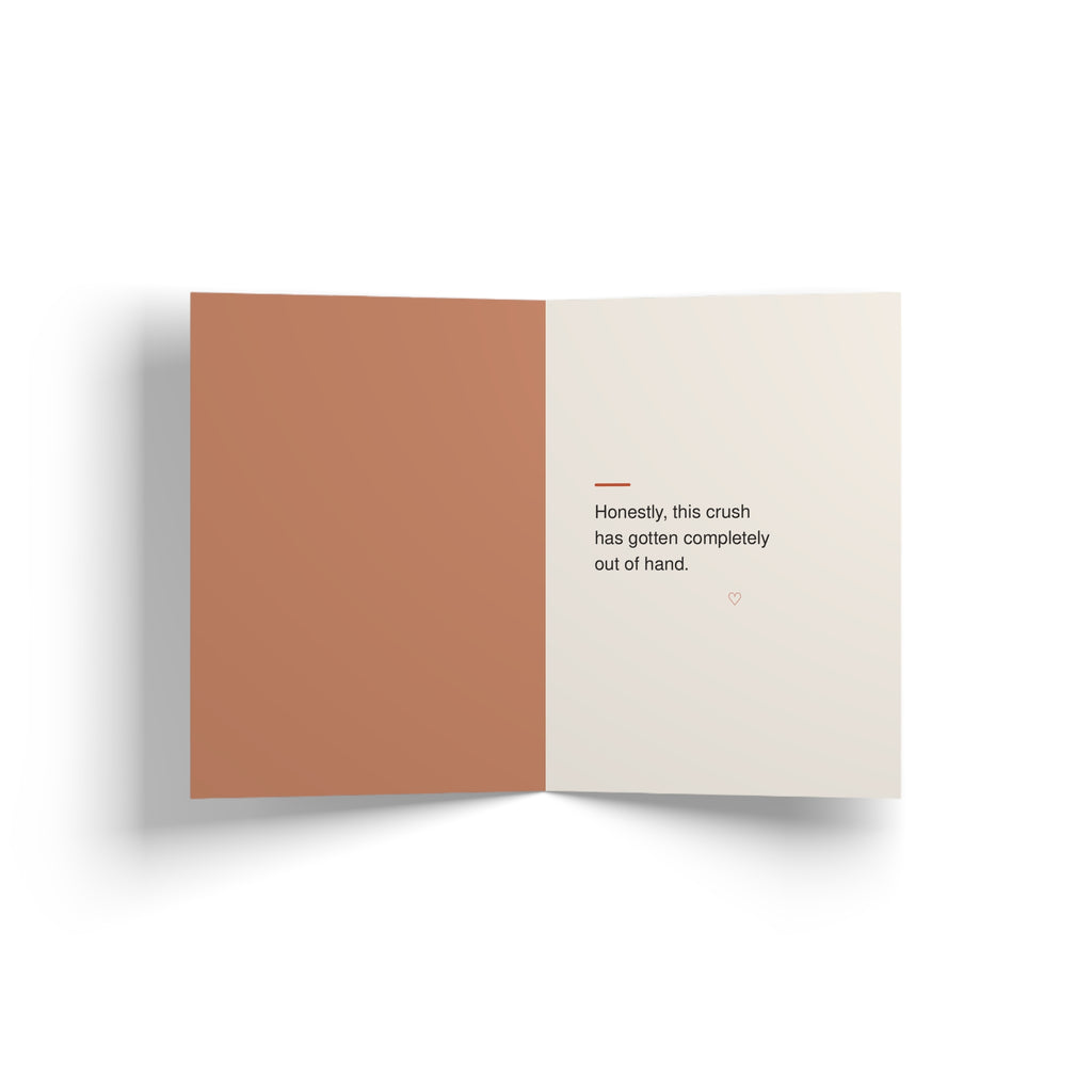 Inside of greeting card: I Like You