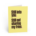 Greeting card front: Funny Romantic Greeting Card
