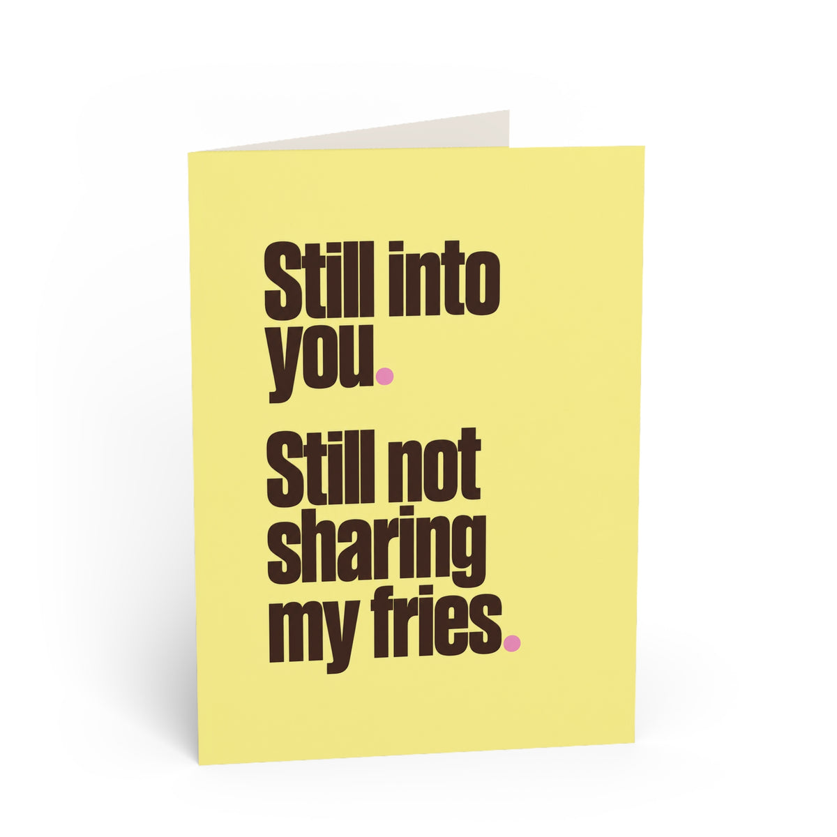 Greeting card front: Funny Romantic Greeting Card