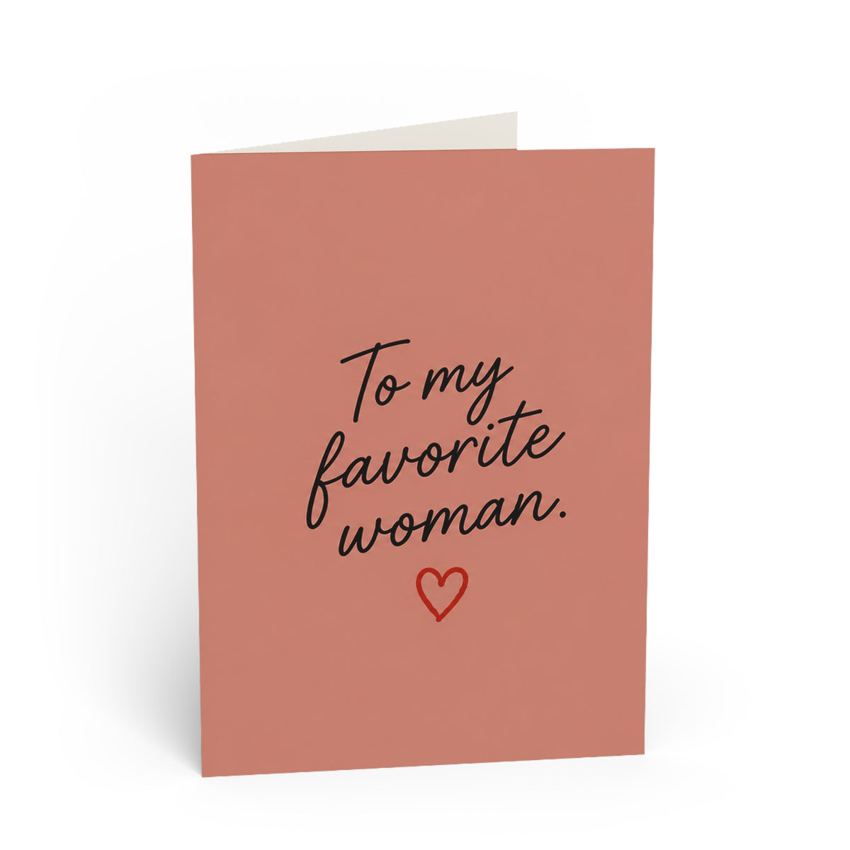 Greeting Card — "To My Favorite Woman" Romantic Card for Wife Girlfriend, Anniversary & Love
