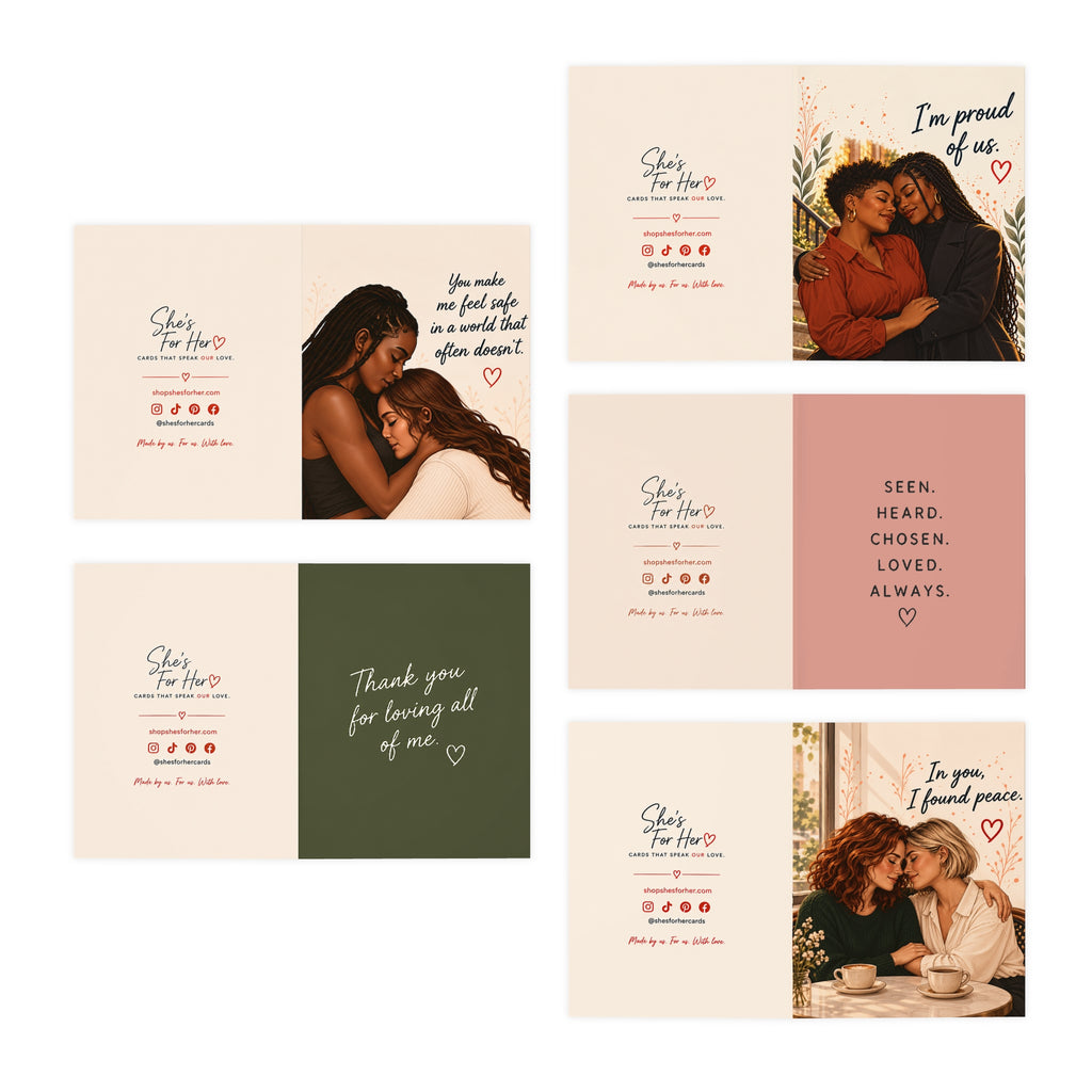 Card fronts and backs: The Soft Love Collection