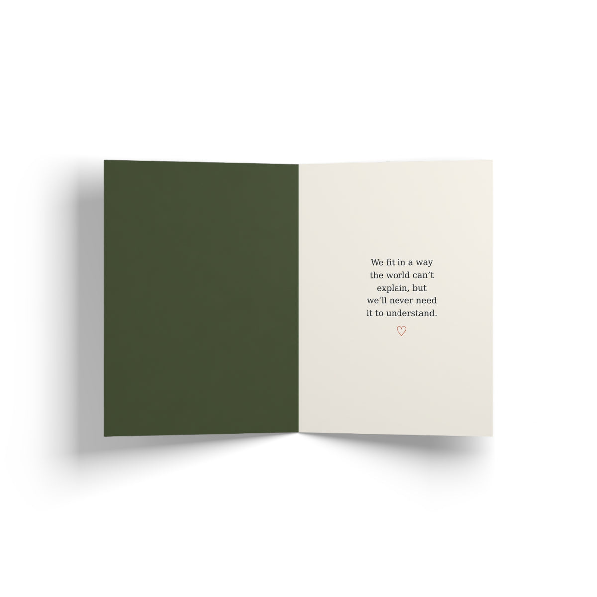 "Our Love Isn't Just Beautiful. It's Ours." Romantic She's For Her Card