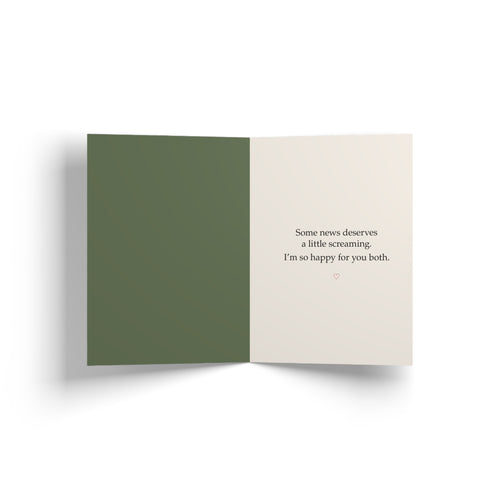 Inside of greeting card: Engagement Card