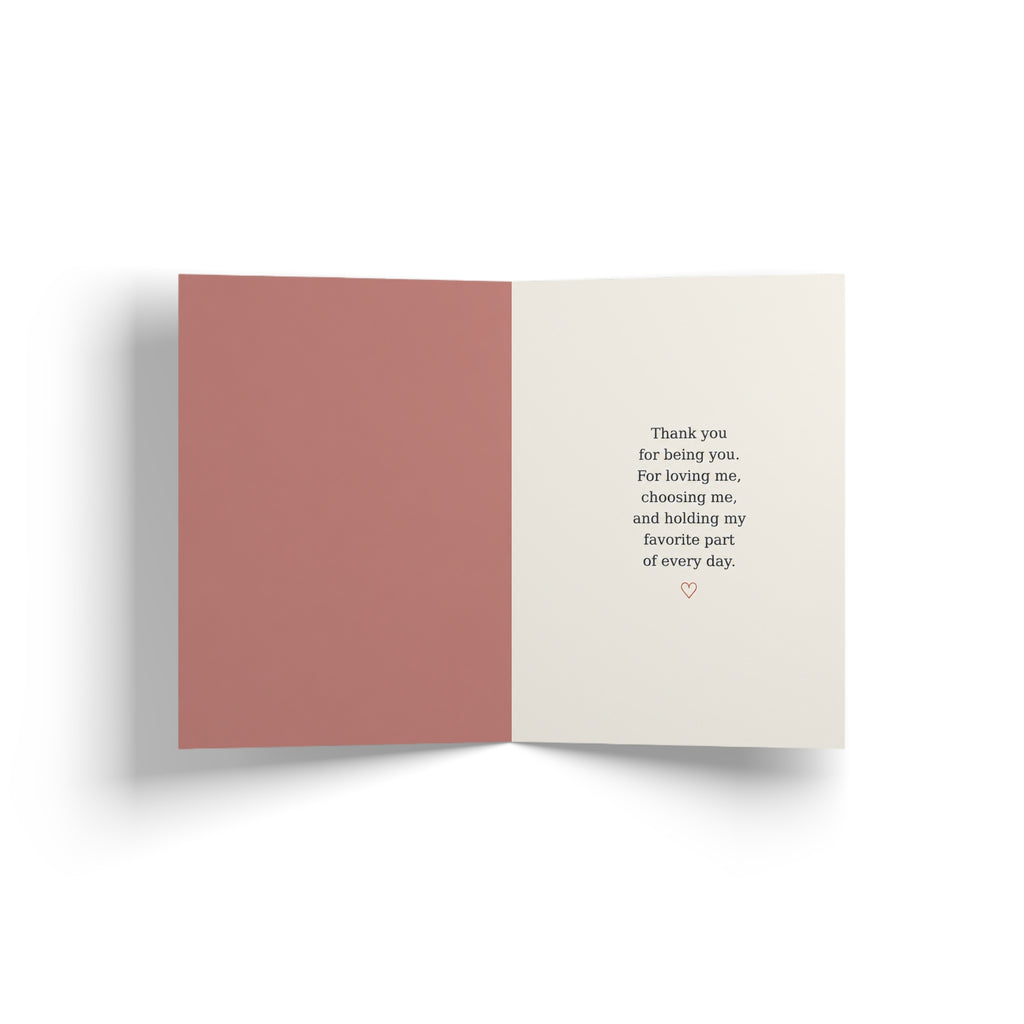 Greeting Card — "To My Favorite Woman" Romantic Card for Wife Girlfriend, Anniversary & Love