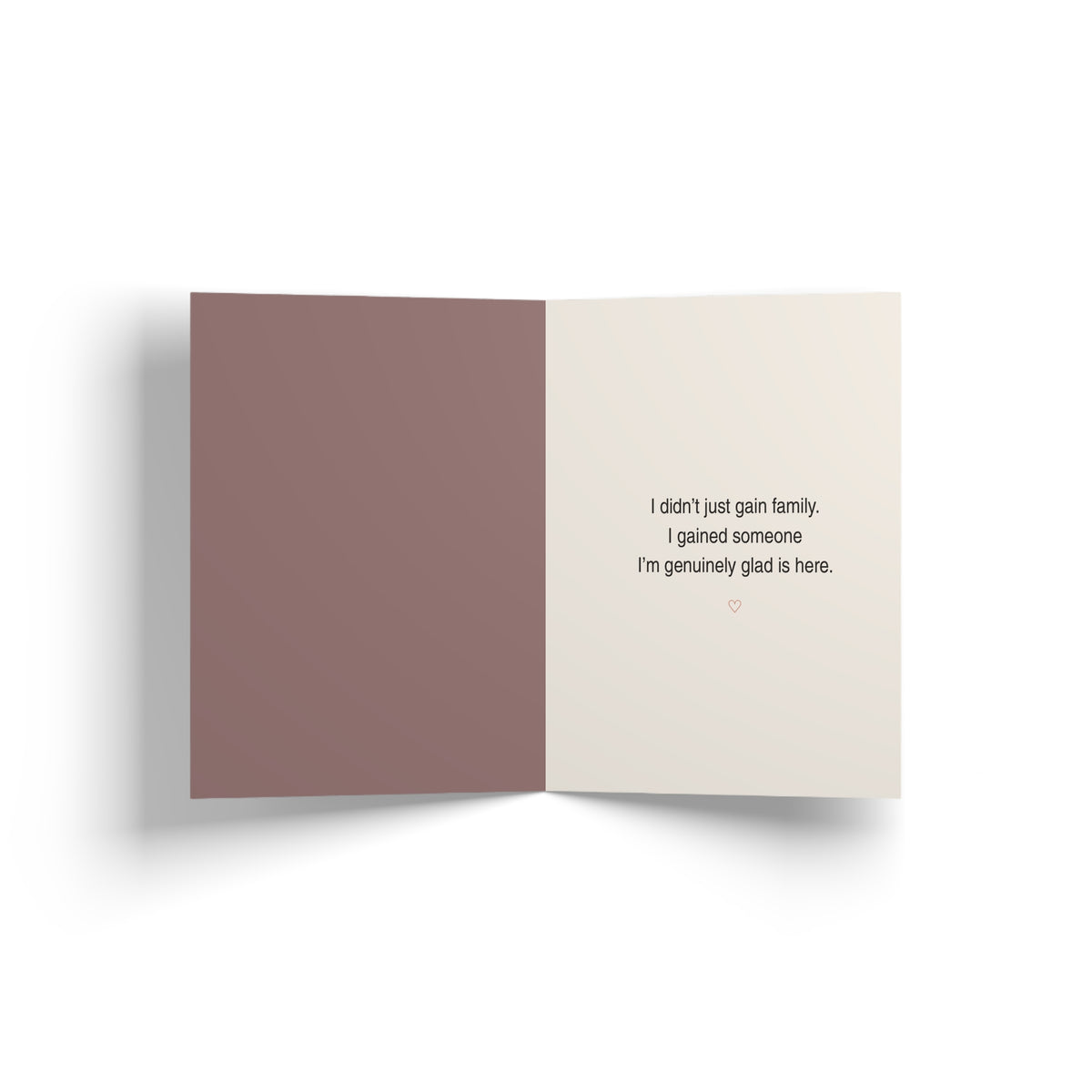 Inside of greeting card: New Sister/Congrats card