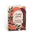 Greeting card front: New Sister/Congrats card