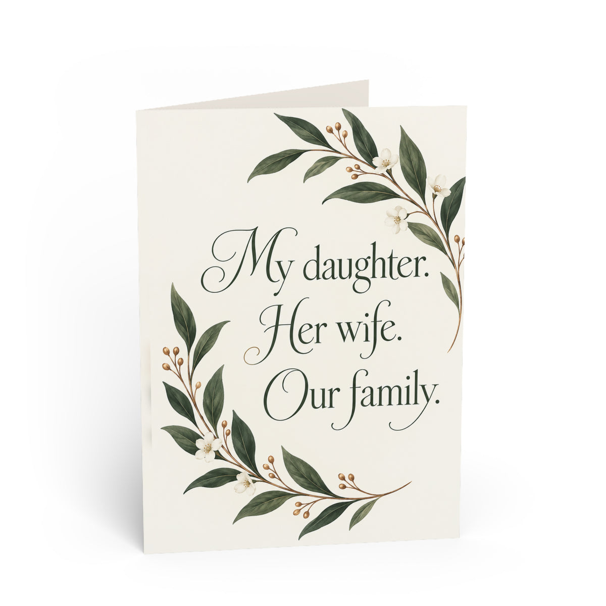 Greeting card front: Wedding/Family Greeting