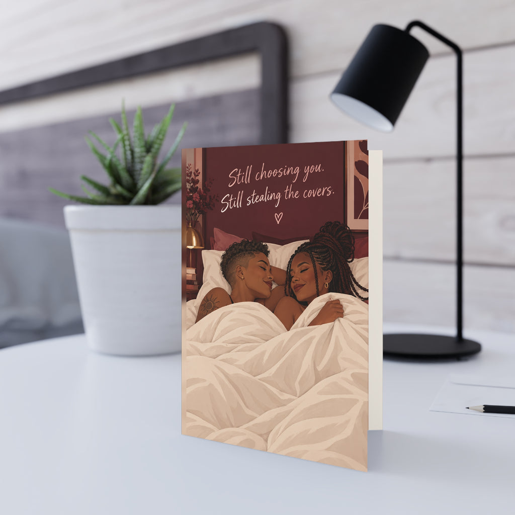 Additional greeting card view: "Still Choosing You"
