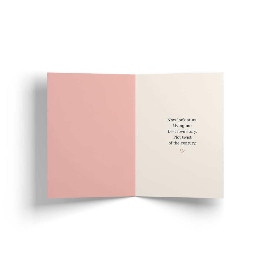 Romantic Greeting Card — "We Really Said 'Just Friends.'" Couple Card for Her