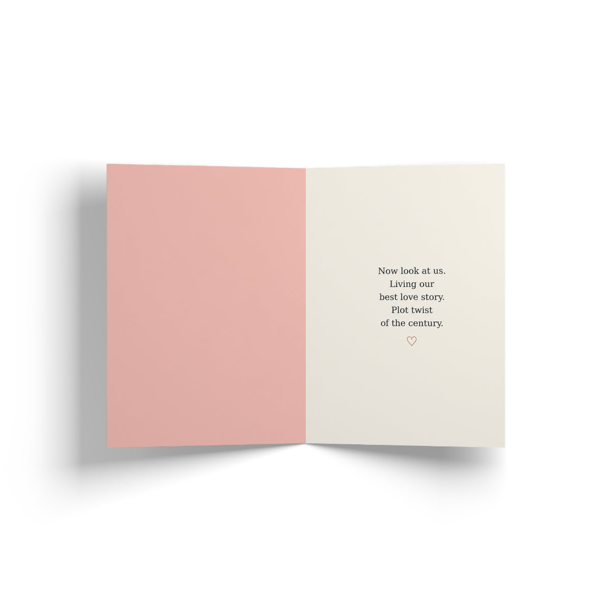 Romantic Greeting Card — "We Really Said 'Just Friends.'" Couple Card for Her