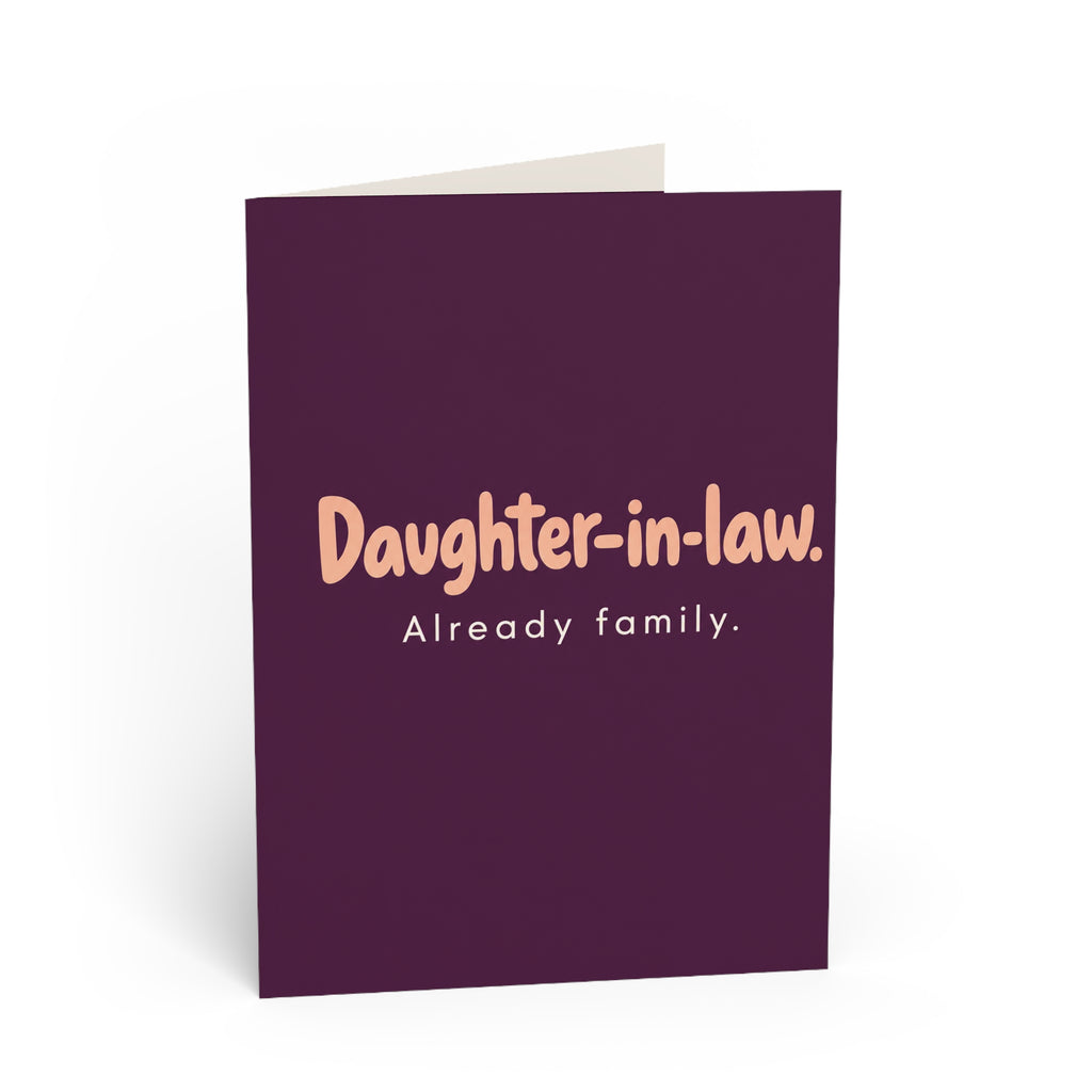 Greeting card front: Daughter-in-Law Greeting Card