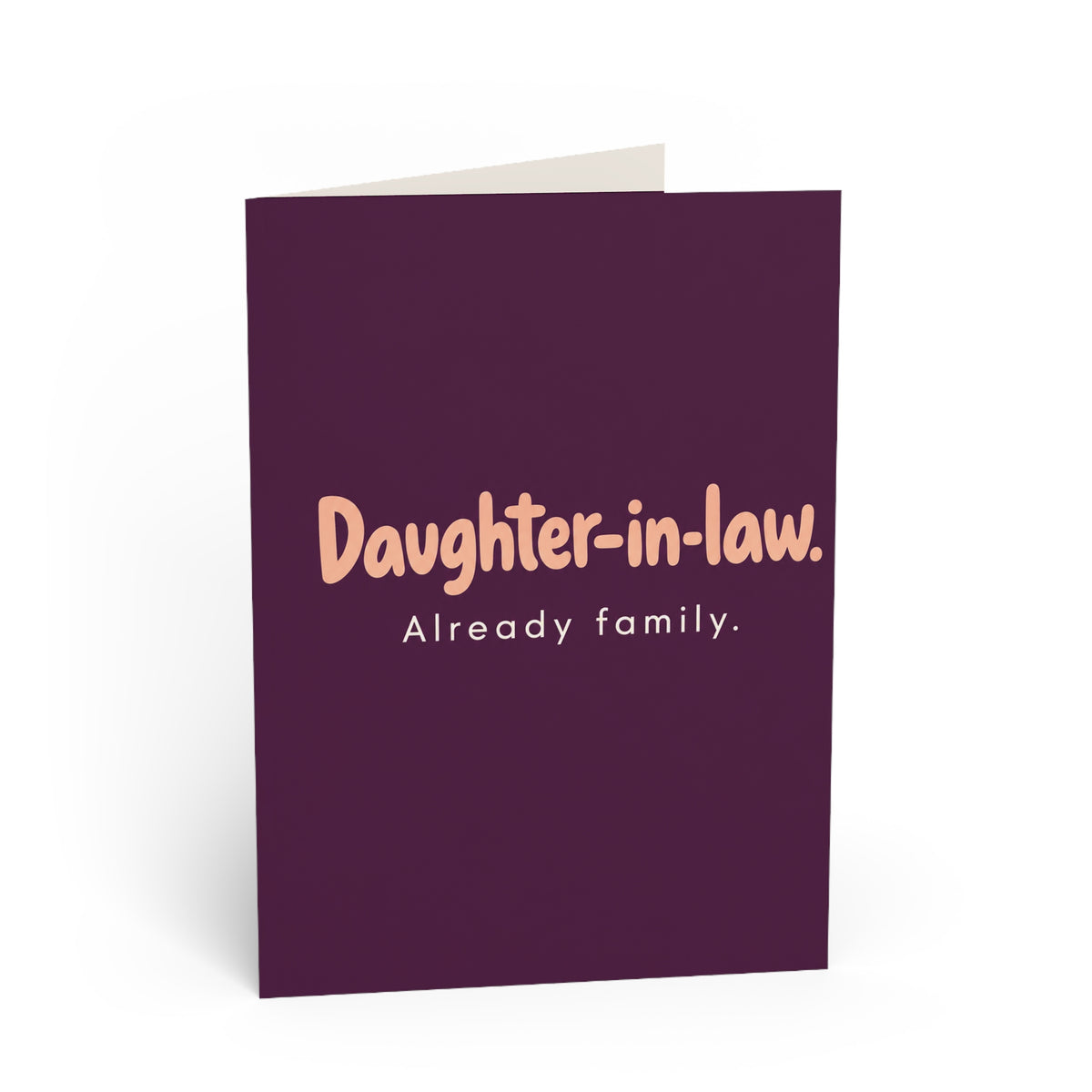 Greeting card front: Daughter-in-Law Greeting Card