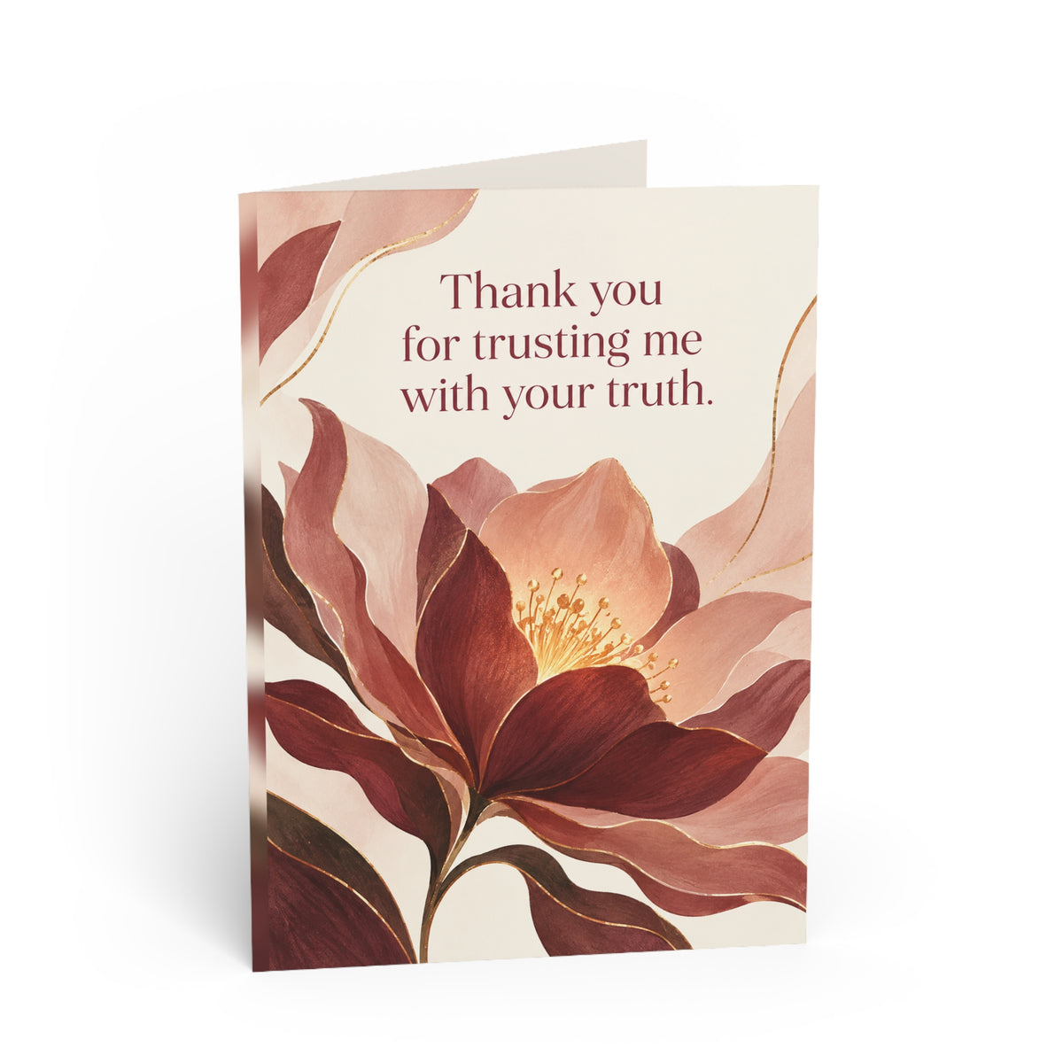 Greeting card front: Trusting Me With Your Truth