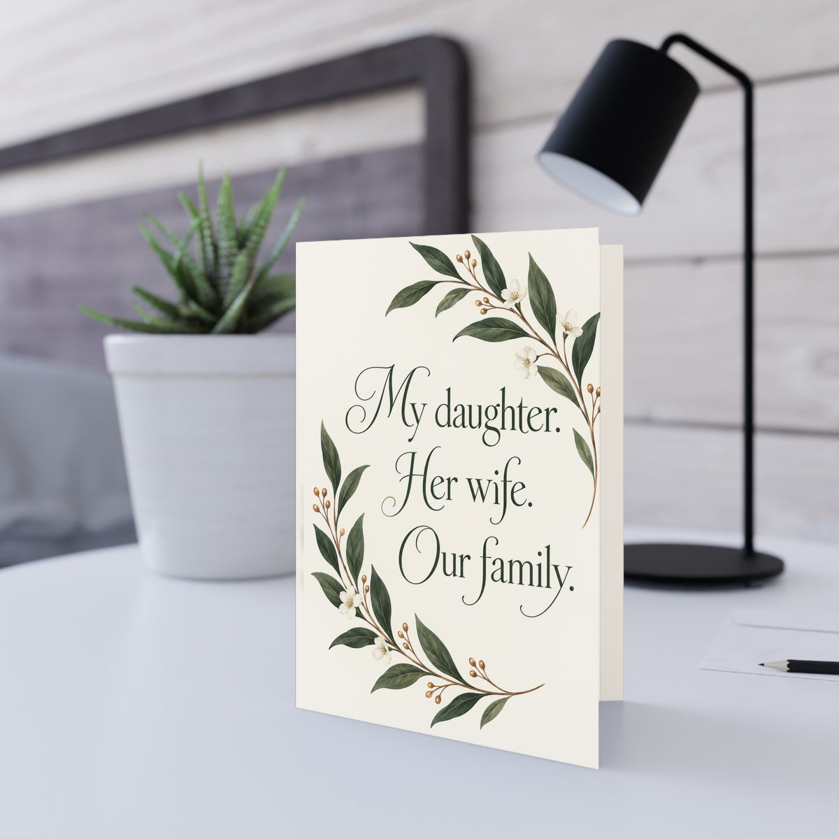 Additional greeting card view: Wedding/Family Greeting