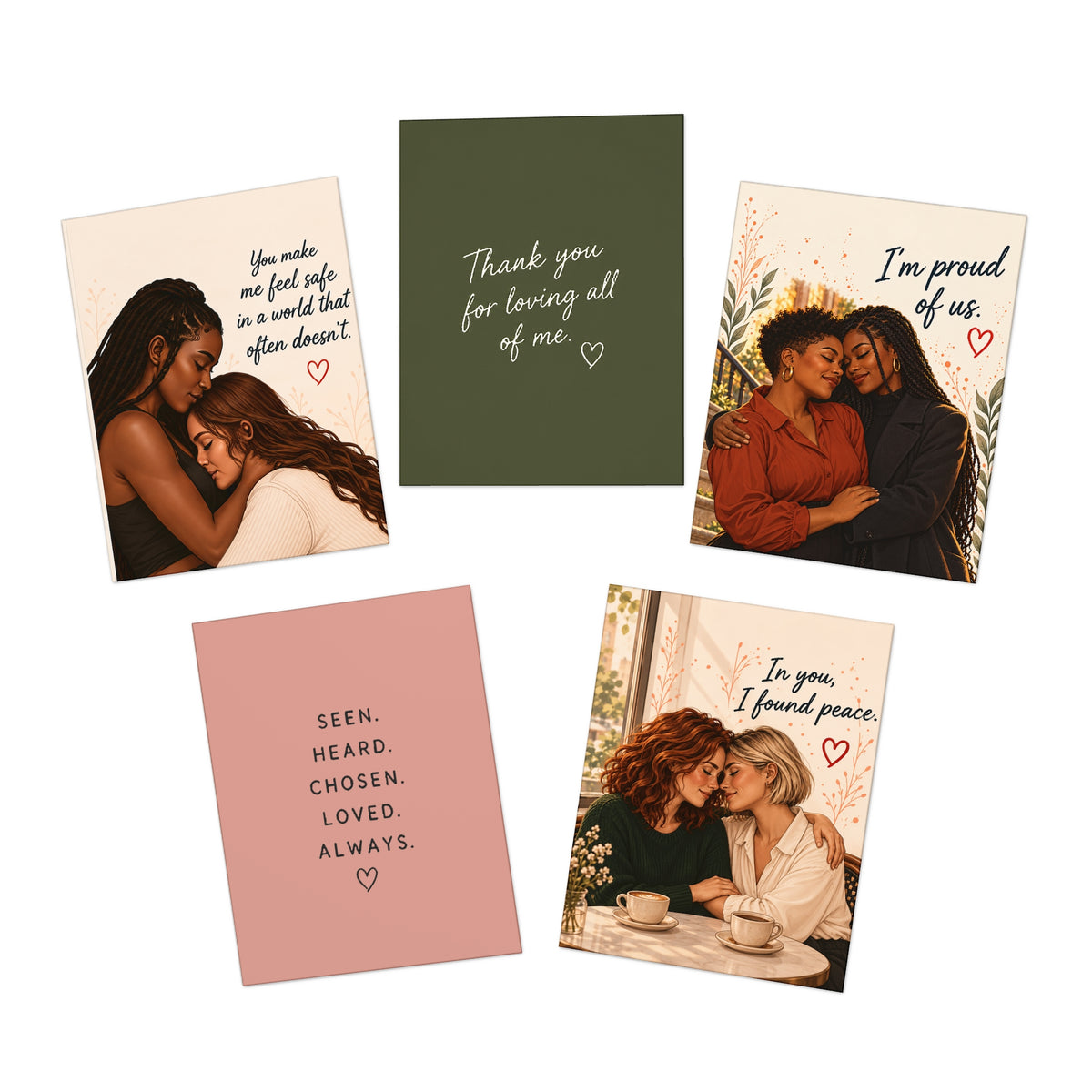 Five-card set overview: The Soft Love Collection