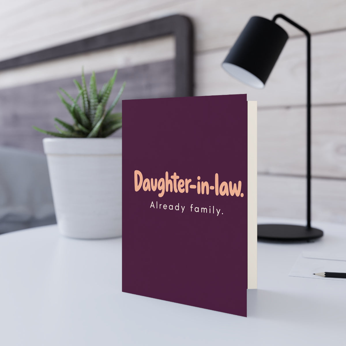 Additional greeting card view: Daughter-in-Law Greeting Card