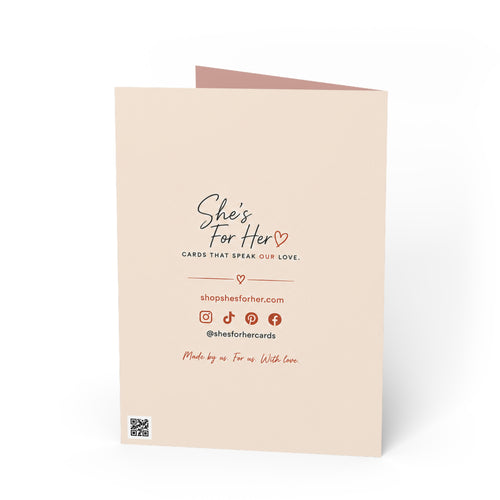 Inside of greeting card: New Baby Card for Two Moms
