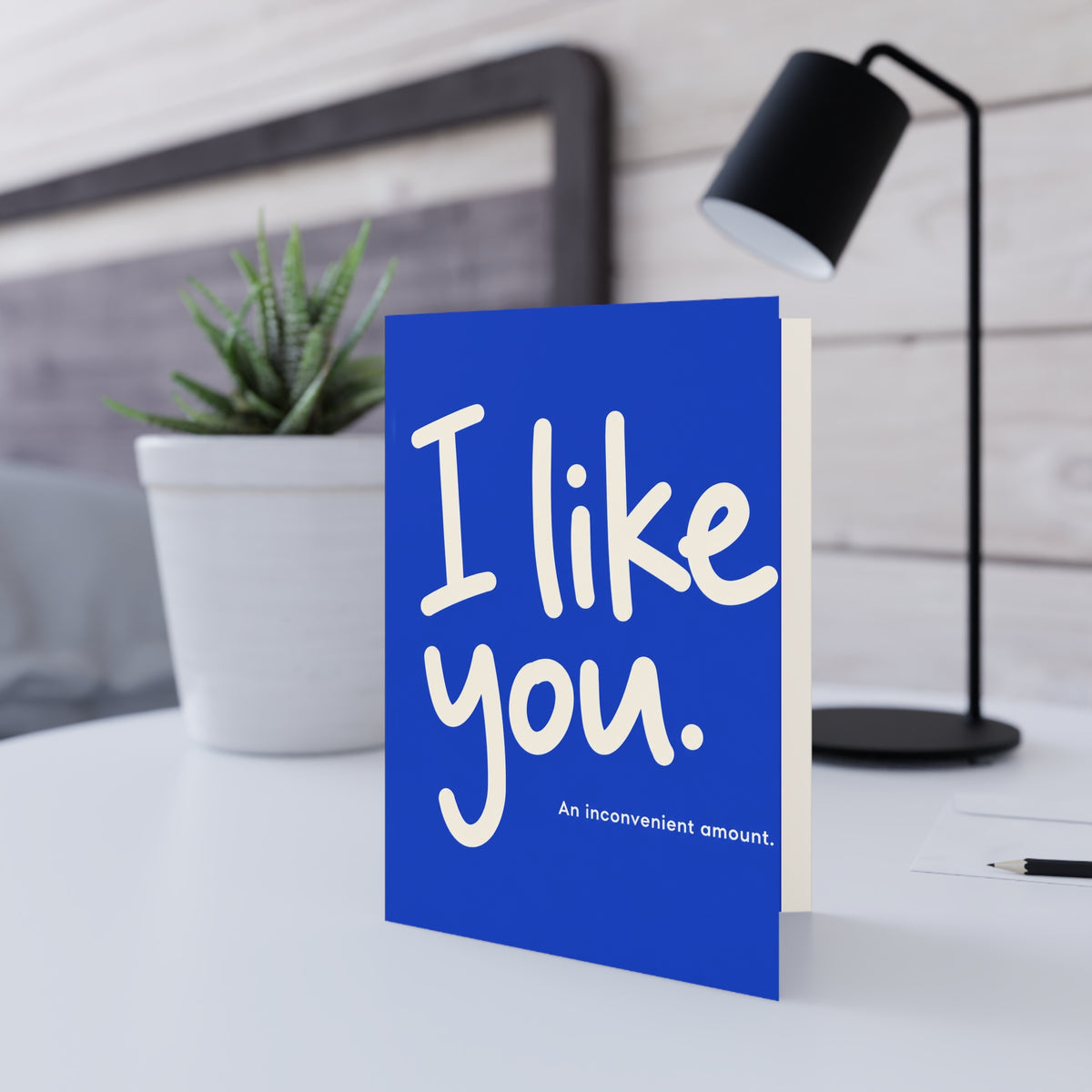 Additional greeting card view: I Like You