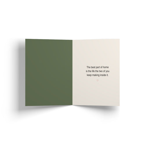 Inside of greeting card: Lesbian New Home Greeting Card