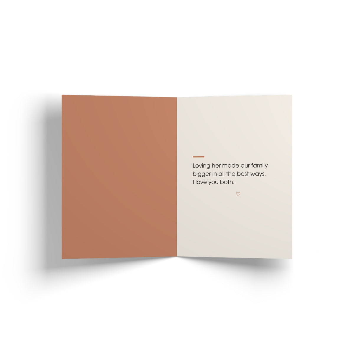 Inside of greeting card: Wedding/Family Greeting